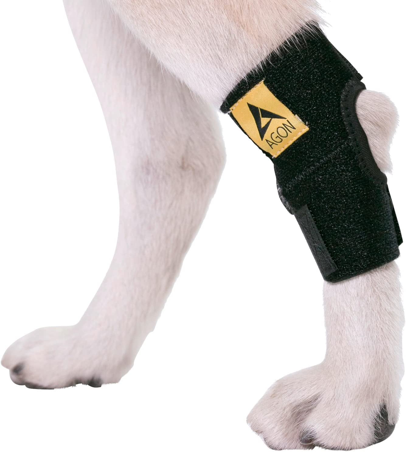 Dog Canine Rear Hock Joint Brace Compression Wrap with Straps Dog for Back Leg Protects Wounds. Heals Prevents Injuries and Sprains Helps with Loss of Stability Caused by Arthritis